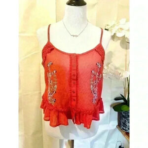 Forever21 Floral Embroidered Cami